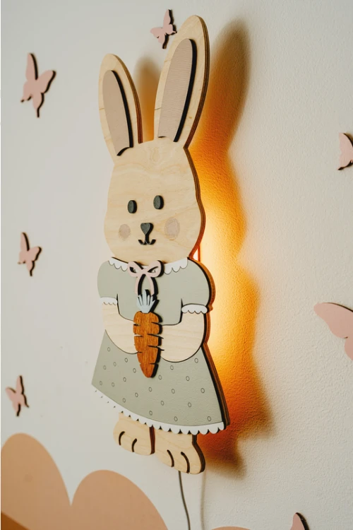 Lampka nocna króliczek retro
