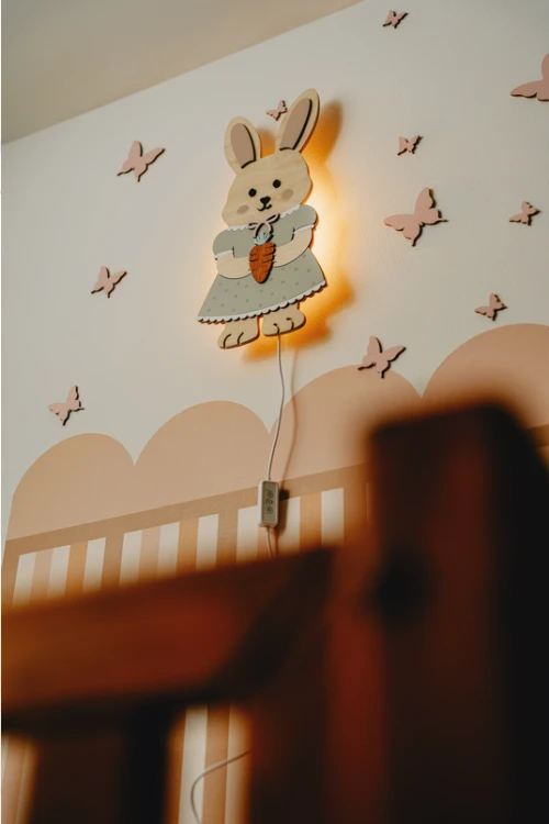 Lampka nocna króliczek retro