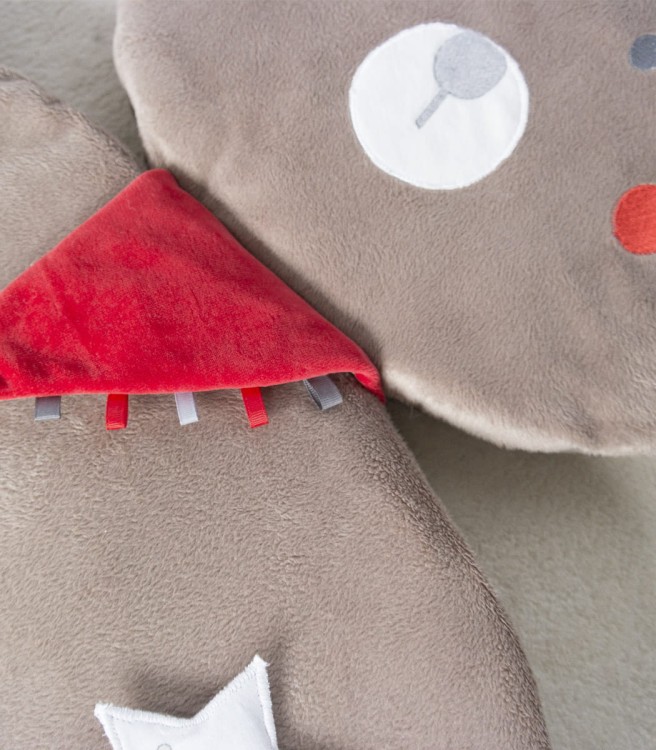 Mata edukacyjna My Teddy w kształcie misia – dywanik do zabawy dla niemowląt