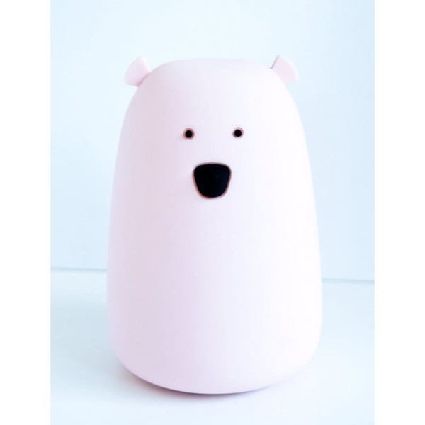 Rabbit&Friends, Animal Lamp Miś Duży Różowy