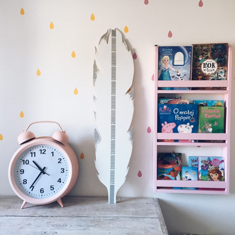 Drewniana Miarka Wzrostu dla dzieci - Piórko