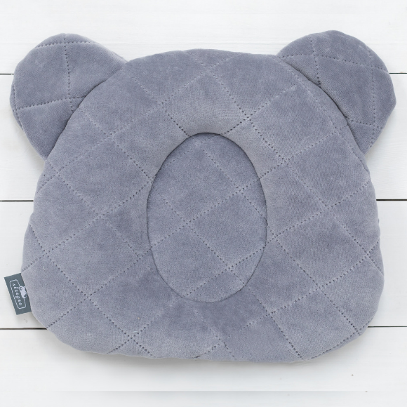 Poduszka z wgłębieniem na główkę Royal Baby Grey dla niemowląt