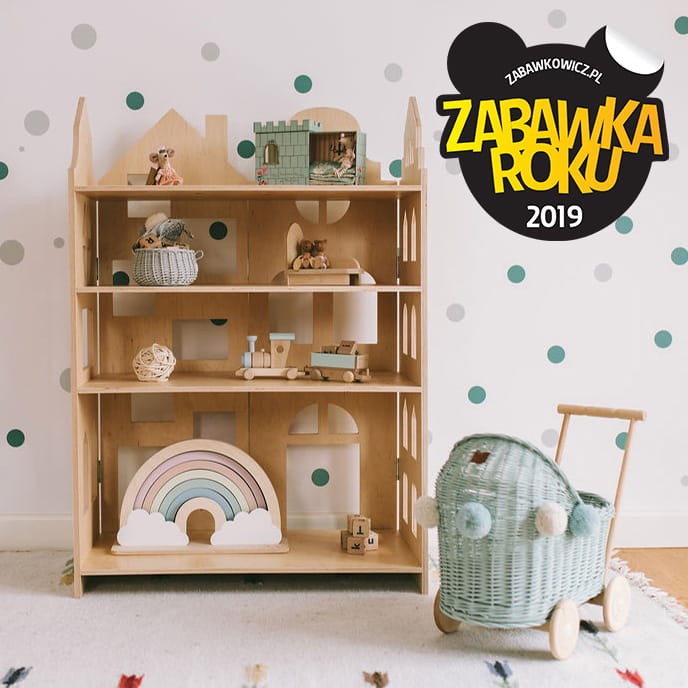 Drewniany Parawan Regał dla dzieci
