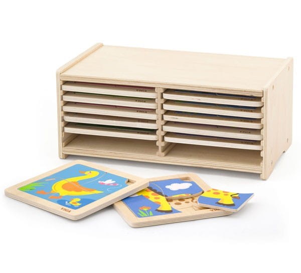 VIGA Puzzle Drewniane 12 szt