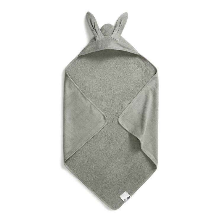 Elodie Details Ręcznik Mineral Green Bunny z kapturkiem i uszami