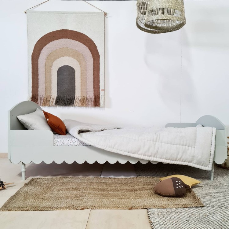 Łóżko drewniane 90x200cm Babushka Oliwka