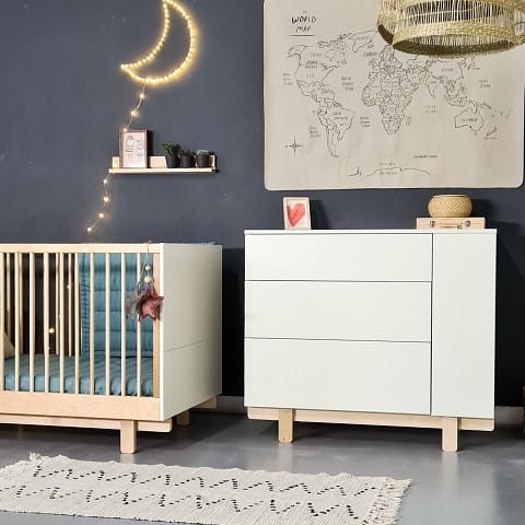 Dziecięca Komoda Basic Złamana Biel