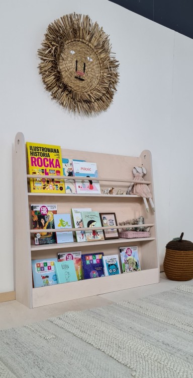 Drewniany regał biblioteczka dla dzieci