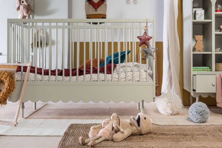 Łóżko drewniane 90x200cm Babushka Białe