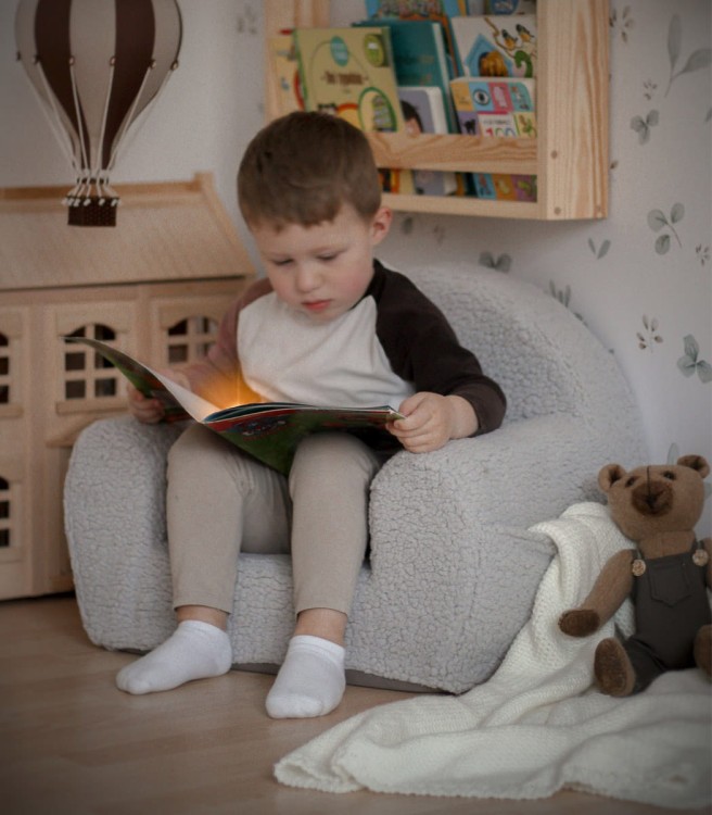 personalizowany fotelik dziecięcy z haftem imienia miękkie siedzisko
