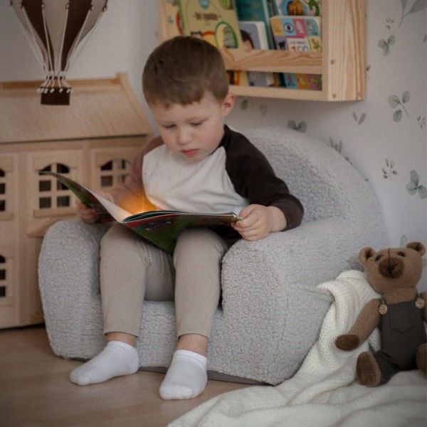 personalizowany fotelik dziecięcy z haftem imienia miękkie siedzisko