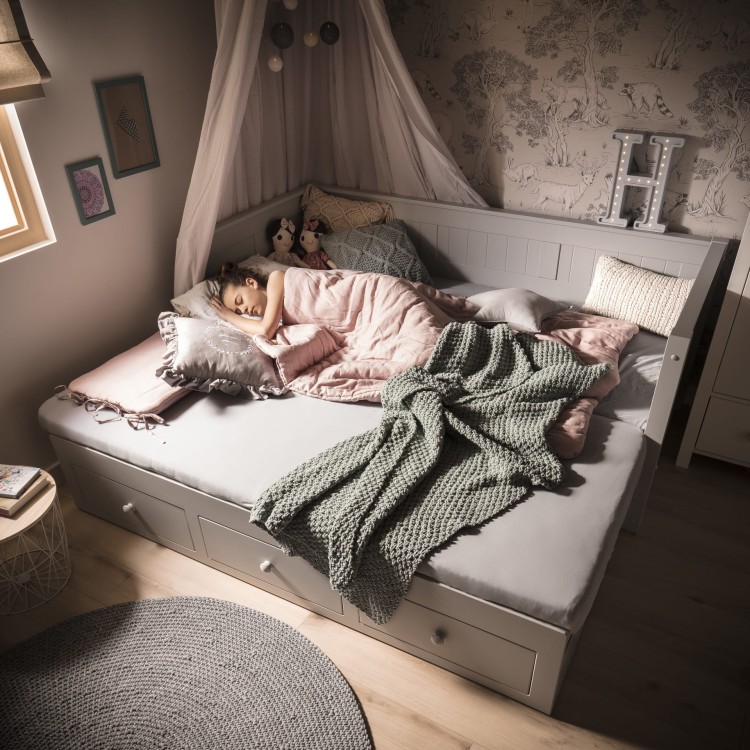 Drewniane Łóżko rozsuwane DESSI 200x90 cm - kolory