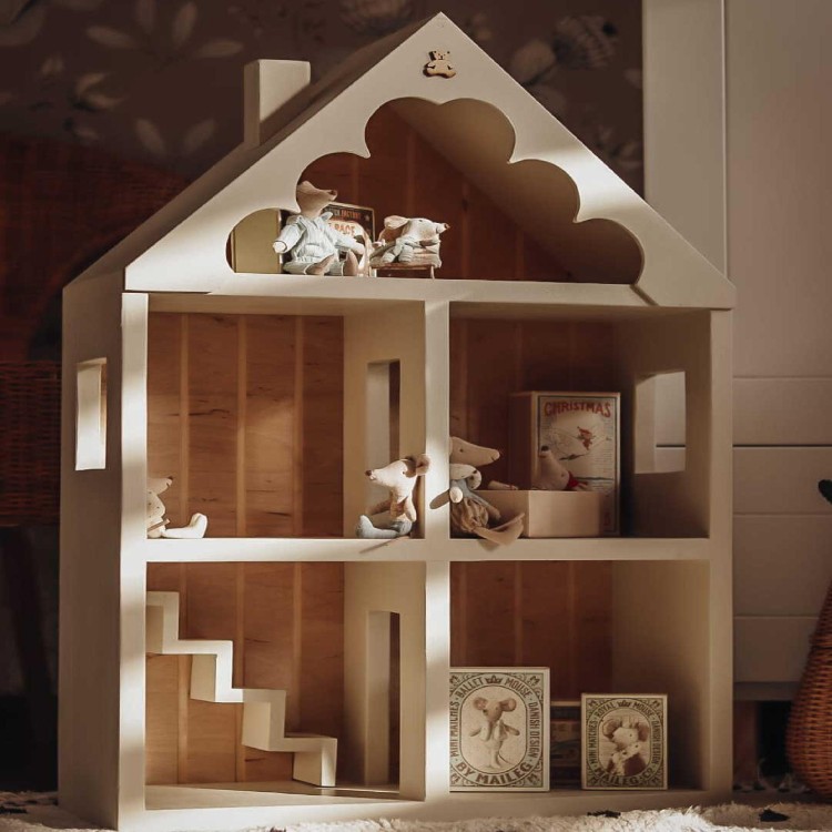 Domek dla lalek Milk Coffee z drewna sosnowego FSC