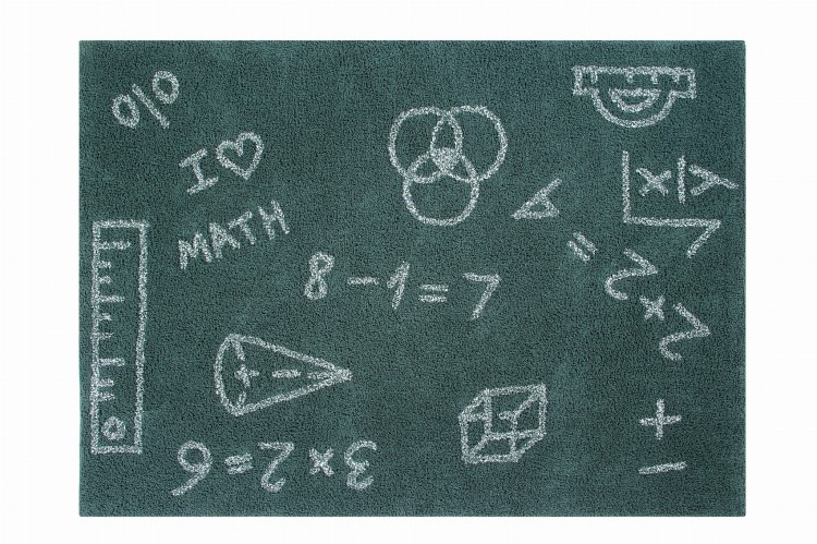 Dziecięcy dywan bawełniany do prania I Love Math